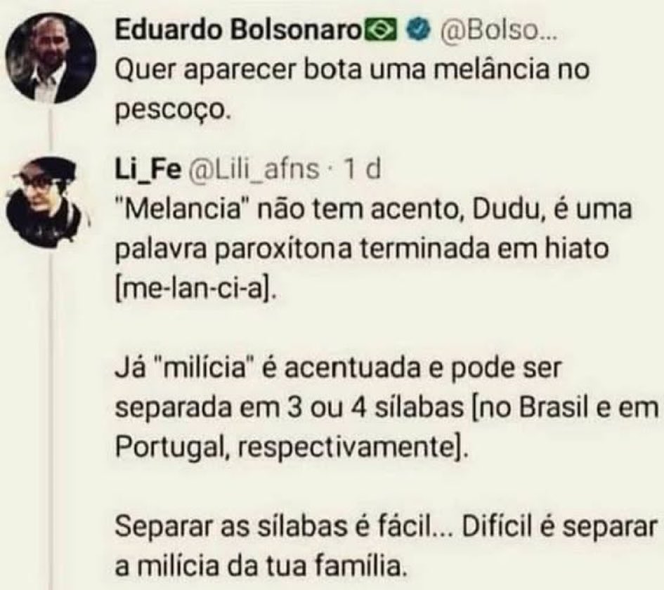 Dudu Bananinha começou o ano levando uma talhada de melancia (sem acento) na fuça.