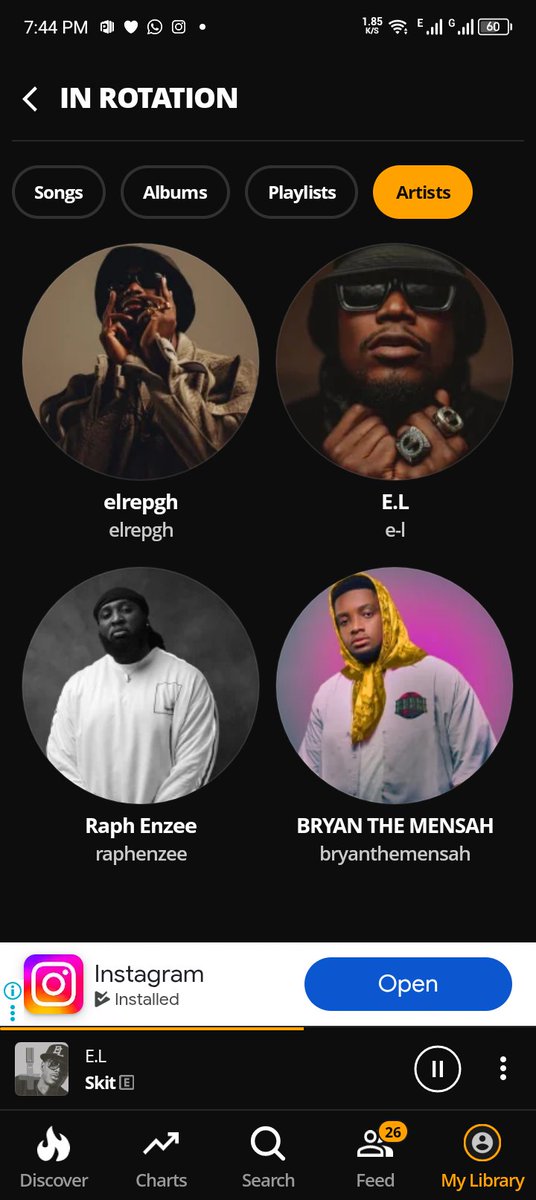 AbigailAsa13280's tweet photo. @KwameTonto1 @audiomack @ELgh_ @DBLACKGH @_Lyricaljoe #DisciplesOfEL #RecapWithEL
#AudiomackRecapWithEL

2025 Favorites Musicians :
No.1 : 👑 @ELgh_ 
No.2 : 👑 @ELgh_ 
No.3 : 🐺 @RaphEnzee 
No.4 : 🐯 @BRYANTHEMENSAH https://t.co/shAKITlWlX