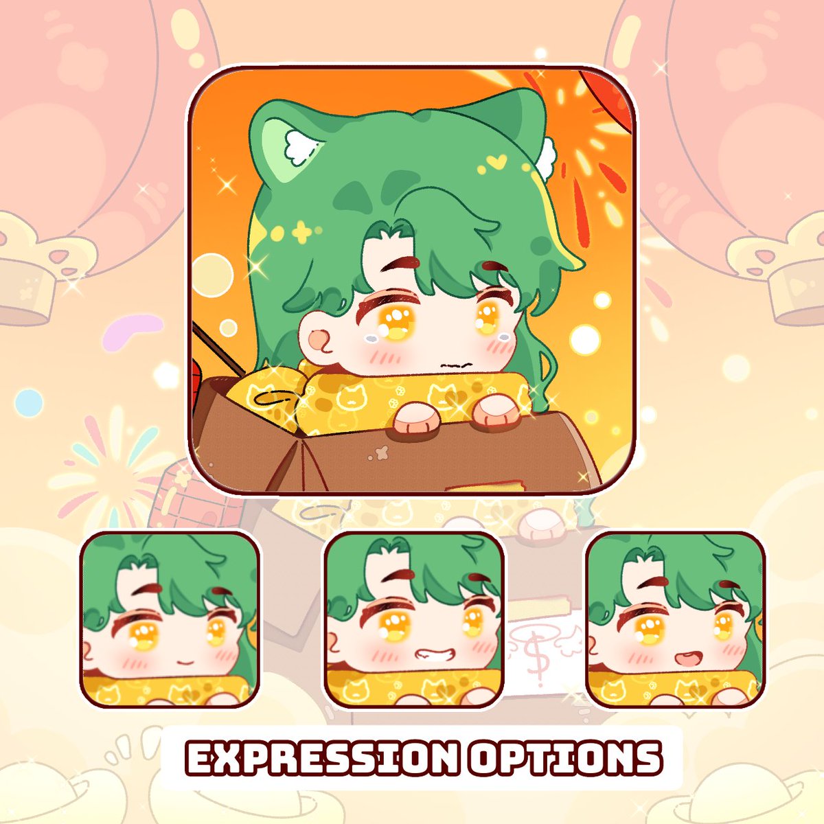 NoRi_2Box's tweet photo. 🍑 New YCH template ✦ Chibi Happy New Year!
 
🌷 P2U chibi template with many gift and accessory options and various expressions. 

• Includes PNG file
• Permitted for personal and commercial use

Vgen: https://t.co/NztuGNwLBW
… #VGenComms #Commission #Base #HappyNewYear2026 https://t.co/rwcevbdGhi