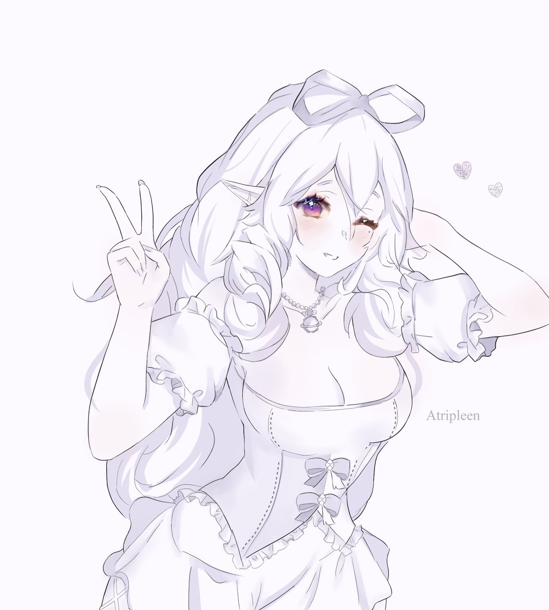 Happy New Year to all of you gorgeous people out there🩷
🖌️: <a href="/atripleen/">Atripleen//Vgen open commissions 💕</a> 
#VTuber #VTuberEN #lumistrations