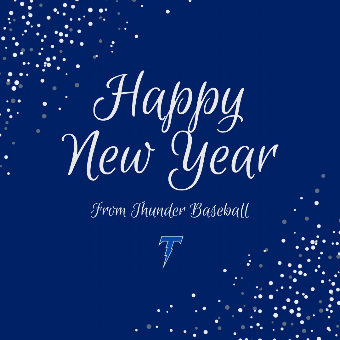 EChicagoThunder's tweet image. Happy New Year from the Thunder Baseball family! 🎉