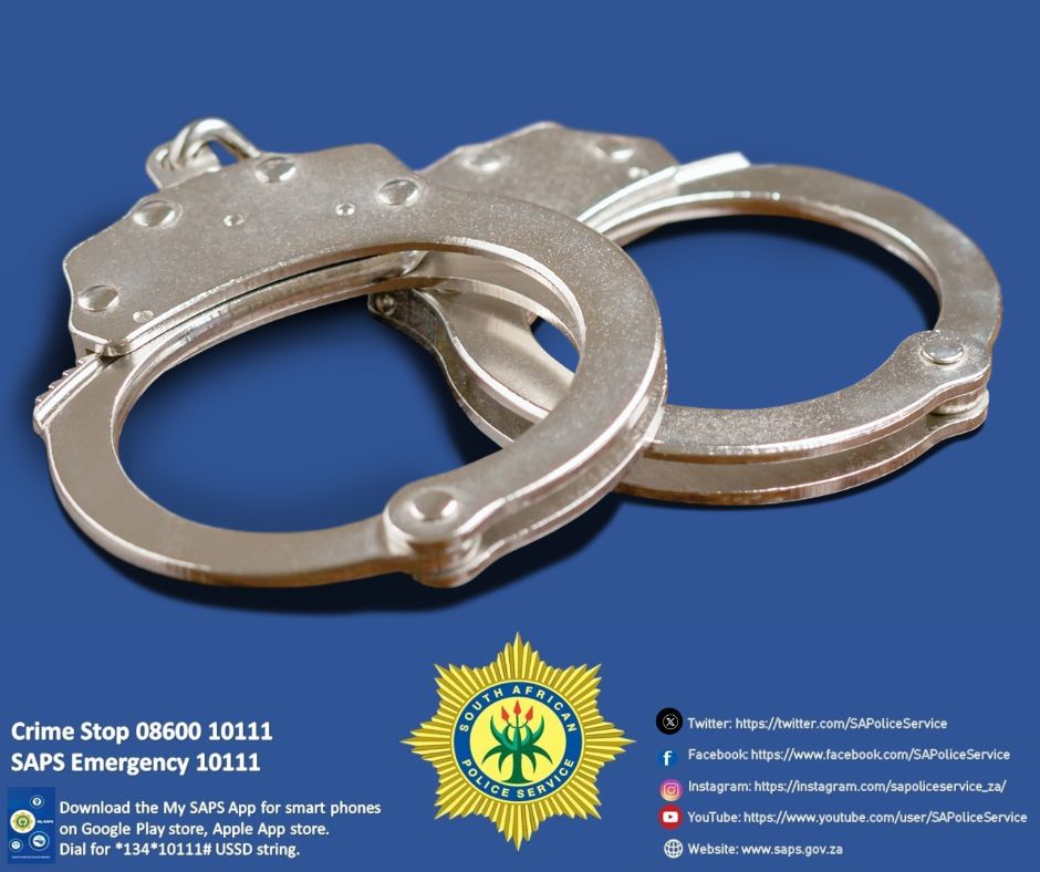SAPoliceService's tweet image. #sapsNW Police in Lethabong near Rustenburg have registered two dockets, one of murder and the other of malicious damage to property. 

It is alleged that on 01 January 2026, a victim was stabbed at a tavern after a fight broke out about fireworks were ignited. Thereafter, a…