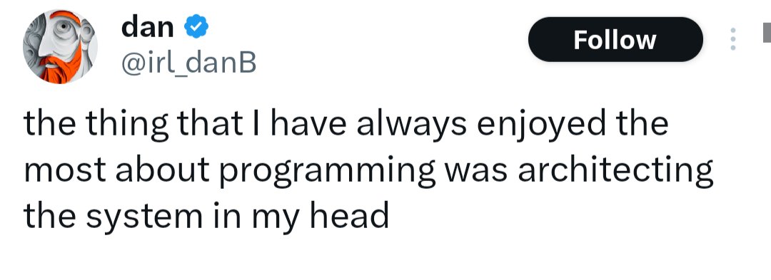 That ain't programming; the real work starts when pen is put to paper; ask any writer or composer as well.