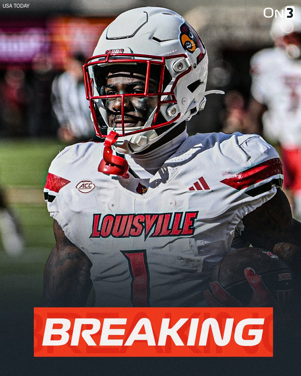 On3sports's tweet image. NEW: Louisville star RB Isaac Brown plans to enter the NCAA transfer portal, @Hayesfawcett3 reports. 

on3.com/college/louisv…