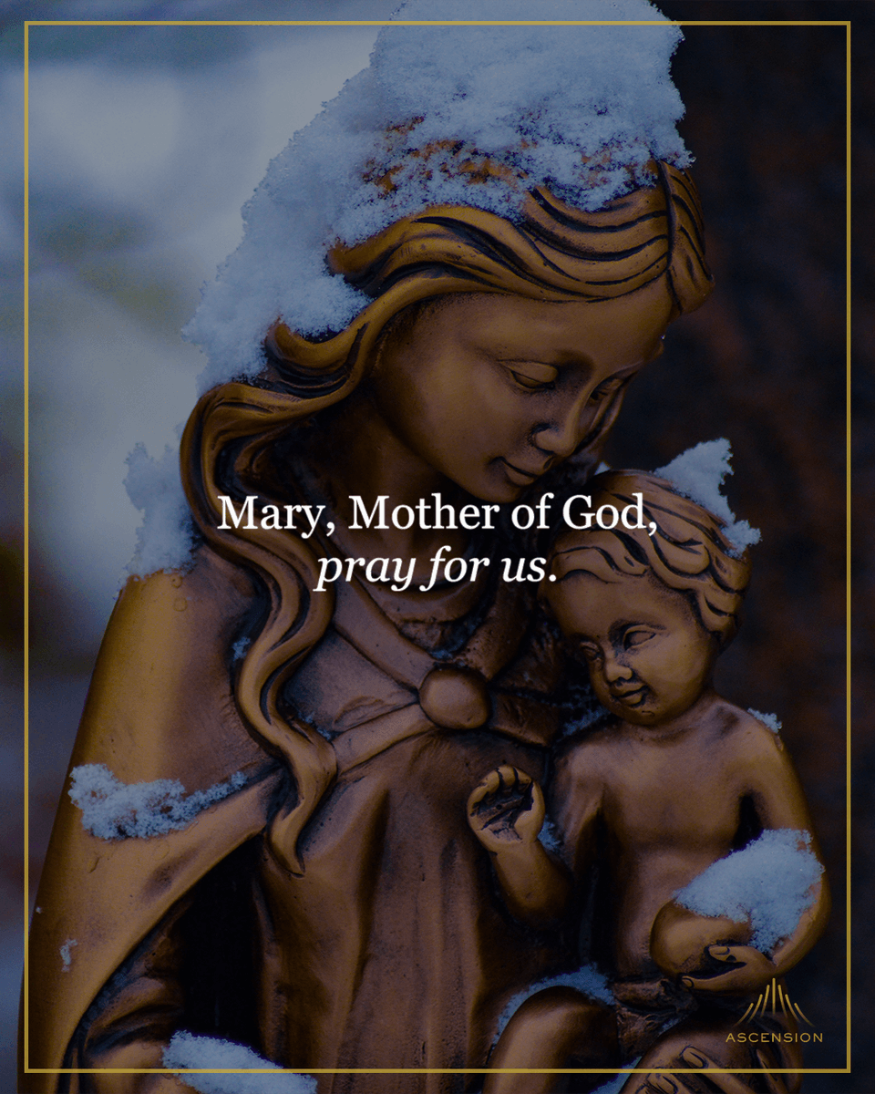 AscensionPress's tweet image. Happy Solemnity of Mary, Mother of God!