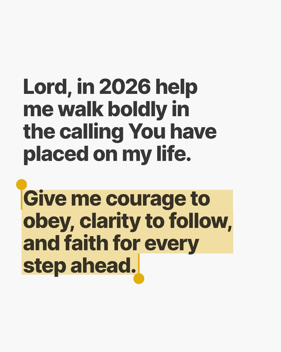 JohnBevere's tweet photo. As a new year begins, it’s worth pausing to place our hearts before God. Not with resolutions rooted in self effort, but with prayers shaped by trust, surrender, and hope. 

May 2026 be marked by deeper dependence on Him, greater freedom in our hearts, renewed reverence for who He is, and a life lived ready for all He has prepared.

Lord, we place this year in Your hands!