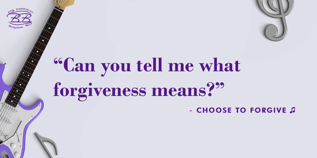 TheBridgetBrady's tweet photo. "Can you tell me what forgiveness means?"

Stream "Choose to Forgive", my debut album, anywhere! 🎧

#BridgetBrady #ChoosetoForgive https://t.co/5tNsuKoeIH