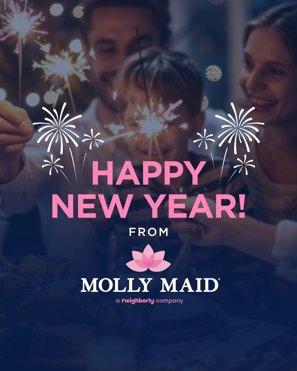 Happy New Year! ✨ Start 2026 with a fresh space and more time with the family! Molly Maid® is here to help you welcome the year with a beautifully cleaned home and more time for what matters most. 💕

#MollyMaid #Neighborly #NewYearRefresh #CleanSpaceHappyHome