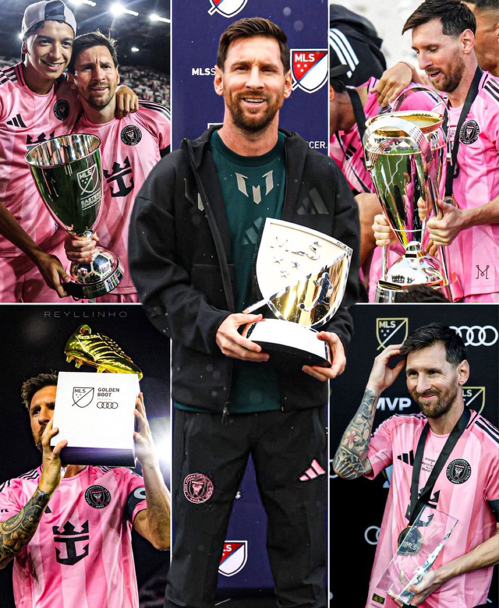NarithMJ's tweet image. Lionel Messi achievements in 2025:

⚽️ 46 Goals
🅰️ 28 Assists
🤝 74 G/A

🏆 MLS Cup
🏆 Eastern Conference Cup

⭐️ MLS MVP Award 
⭐️ MLS Golden Boot 
⭐️ MLS Cup playoffs MVP 
🥇 Most MOTM in MLS
⚽ Most Goal of the Matchday

What a year for the GOAT 🐐 
#Messi #GOAT𓃵  #MLSCup
