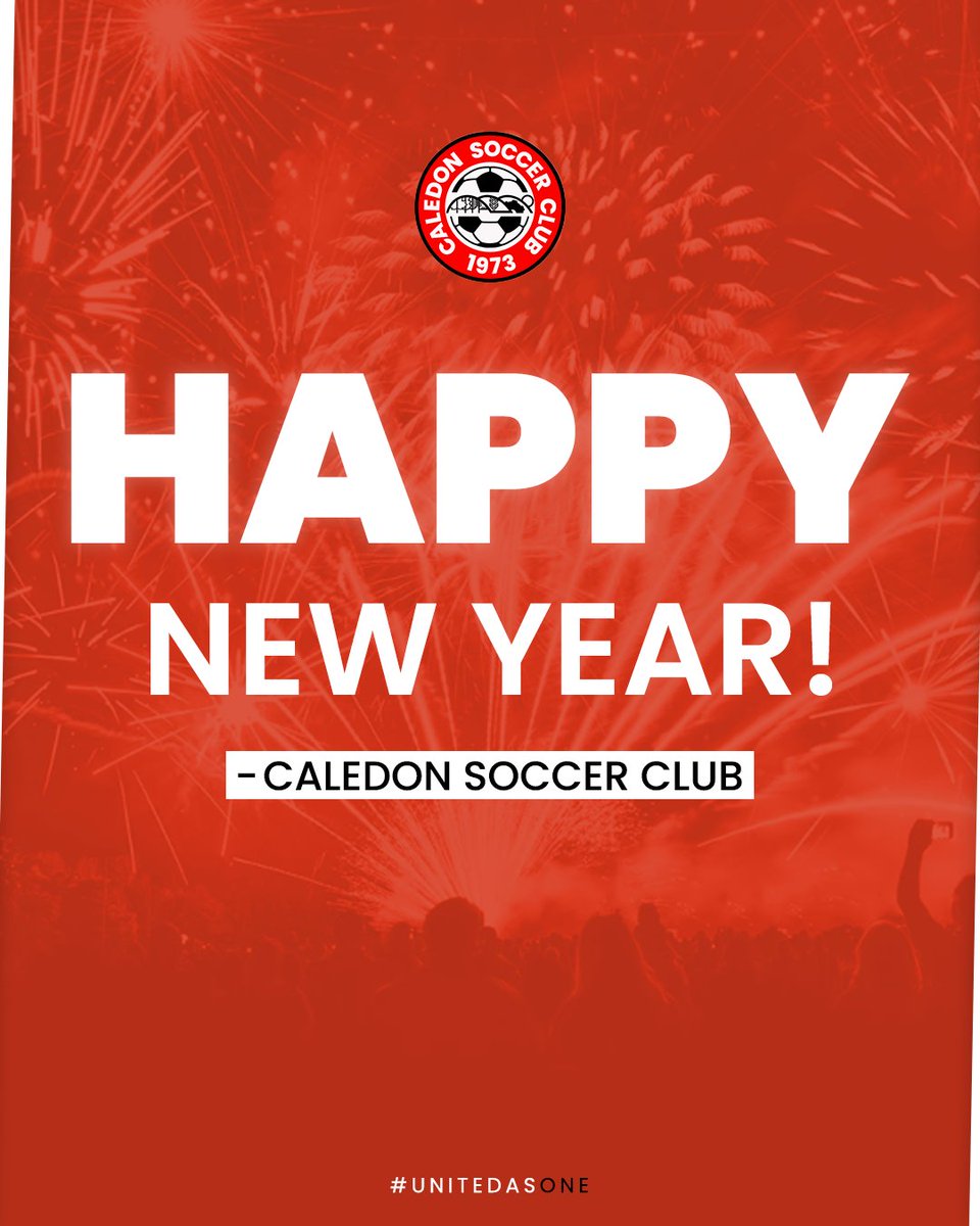 CaledonSC's tweet image. Happy New Year from Caledon SC! 🎉

Wishing all our players, families, coaches, and supporters a year full of growth, success, and great memories on and off the pitch. Here’s to an exciting year ahead! ⚽

#HappyNewYear #CaledonSC #UnitedAsOne