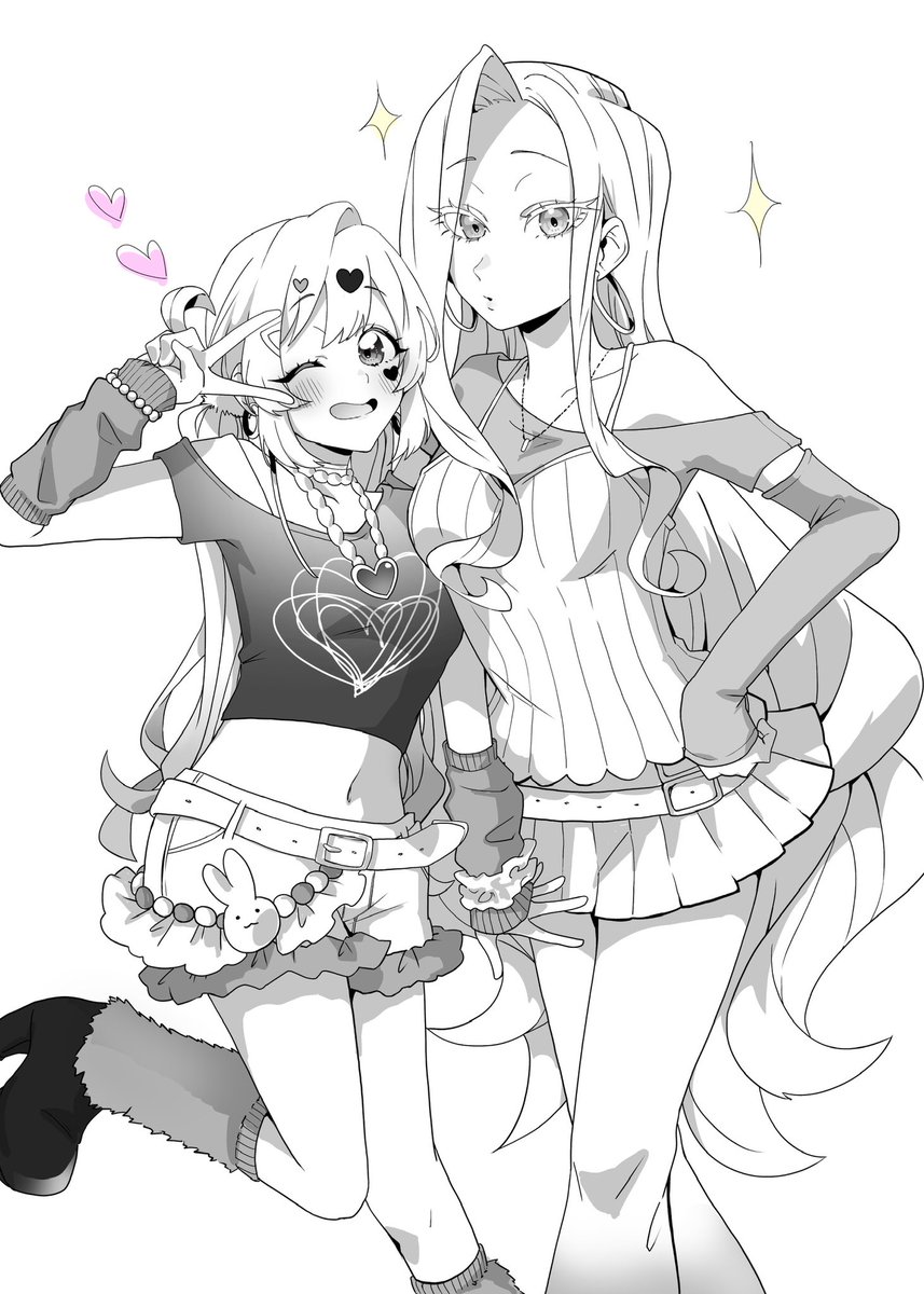 マジふふーんな2人かーいーね
 #100カノファンアート