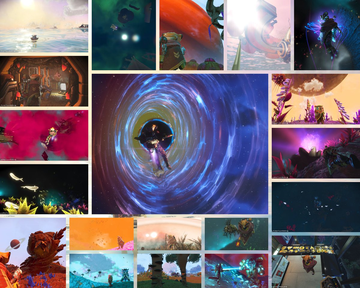 This is a selection of my 2025 in 
#NoMansSky 
<a href="/NoMansSky/">Sean Murray</a> I can't wait to see whats the team as planned for us in 2026 
Happy new year travellers, keep searching for new adventures!
🎆🎇🎆