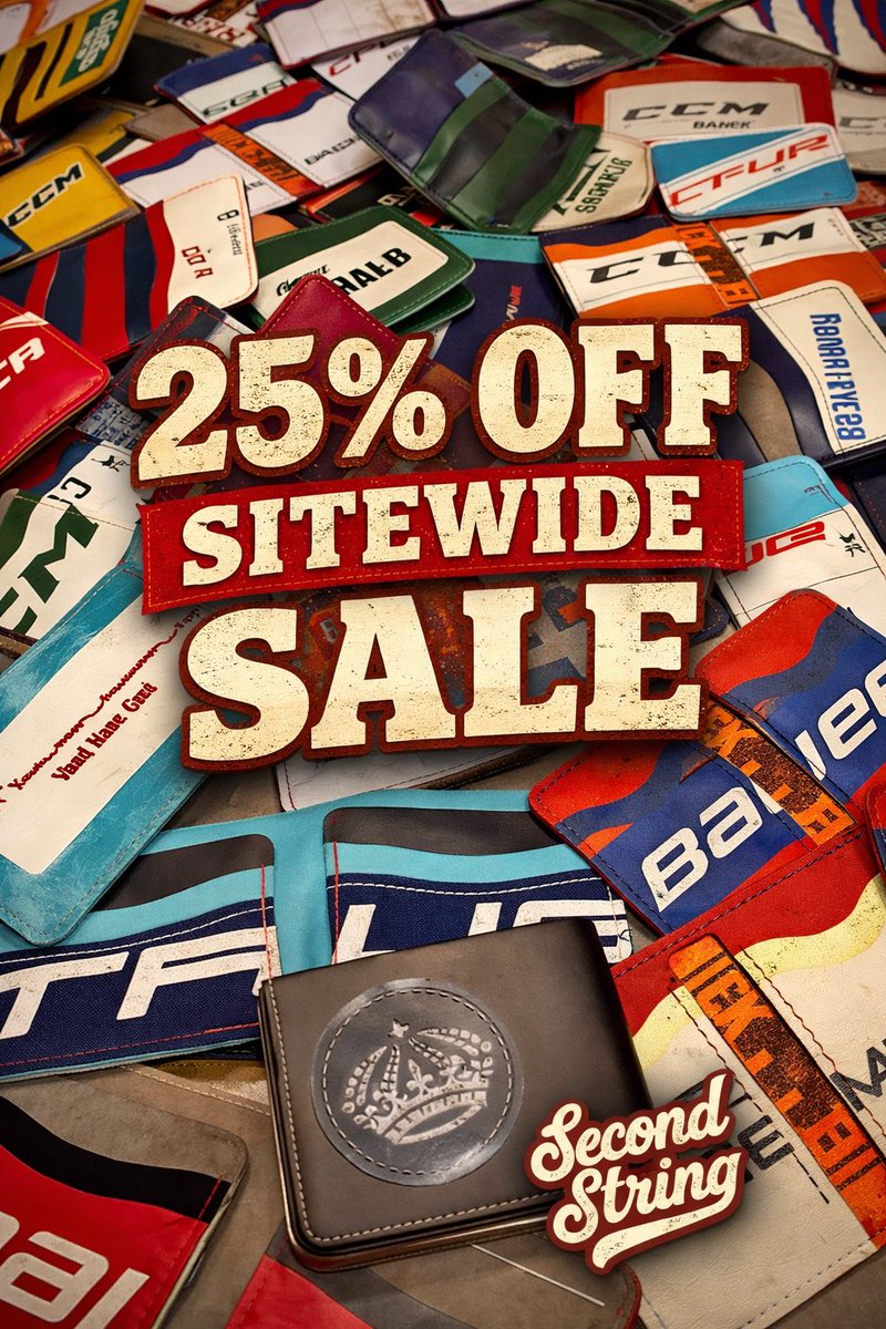 SecondStringLC's tweet image. Let’s Go! 💥
25% Off Sitewide

Shop now and score big at secondstringleather.com