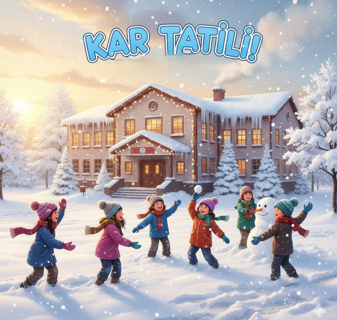 Yoğun kar yağışı nedeniyle, İlçemizdeki tüm okullarda eğitim-öğretime 02 Ocak 2026 Cuma günü (yarın ) 1 (bir) gün süreyle ara verilmiştir.
Kamuoyuna duyurulur.