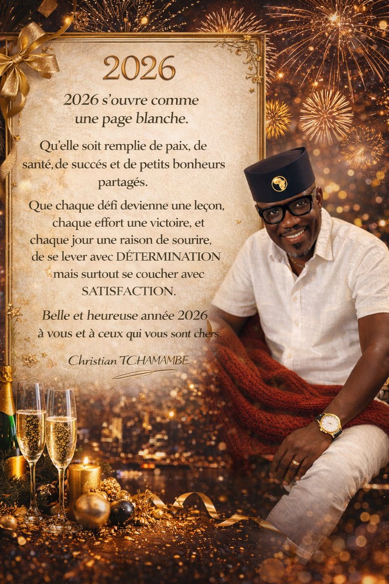 ctchamabe's tweet image. Bonne Année 2026