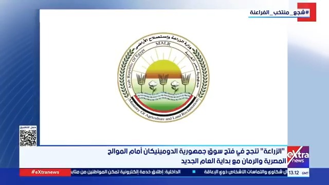 الزراعة تنجح في فتح سوق جمهورية الدومينيكان أمام الموالح المصرية والرمان مع بداية العام الجديد #آلاء_شتا 