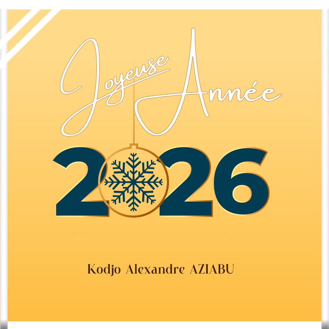 Joyeuse année à toutes et à tous.