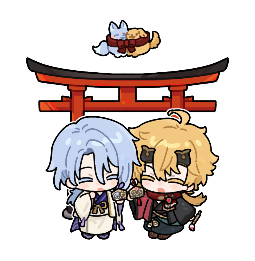 A commission for ayathoma
Happy New Year!
   #若トマ #Ayathoma