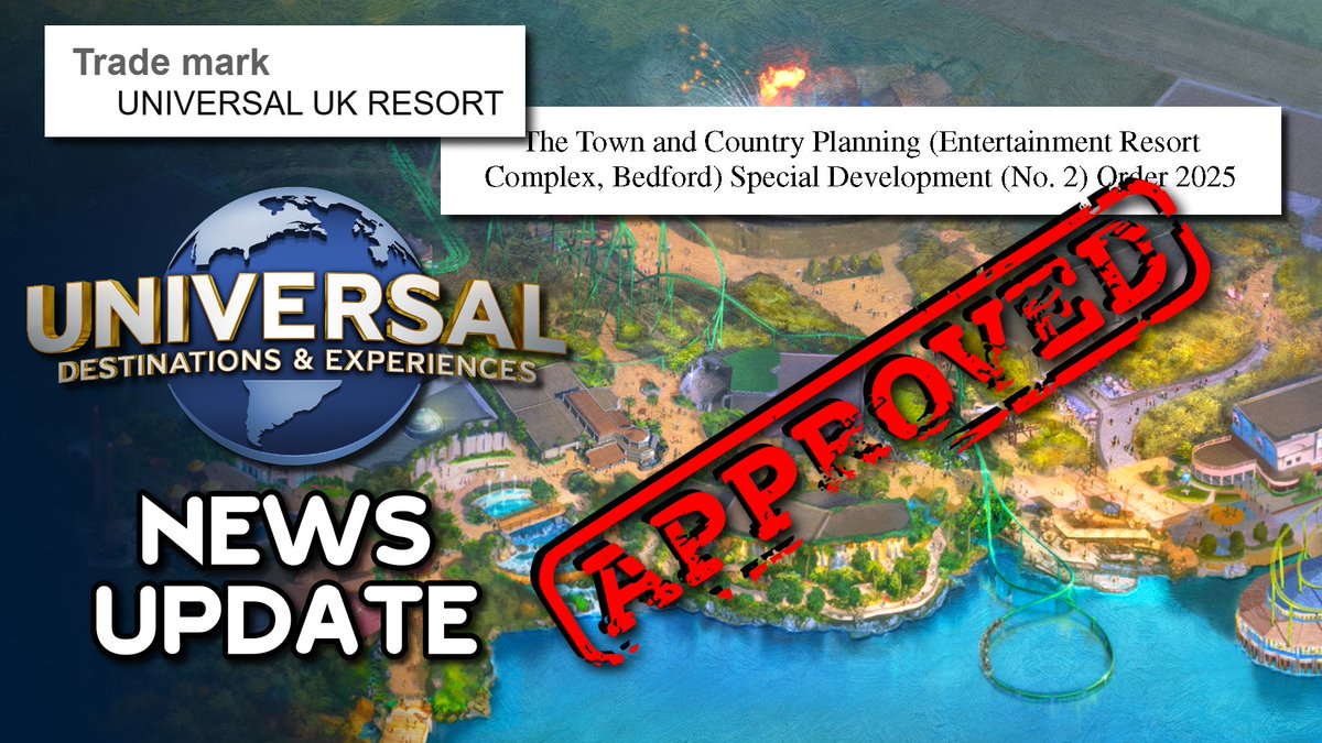NEW VIDEO! Universal Studios has been given the green light to build their new theme park in the UK, but the permit includes restrictions they have to follow. Plus news and rumors for the project!

Video Version: youtube.com/watch?v=mgPyPj…
Article Version: orlandoparkstop.com/news/theme-par…