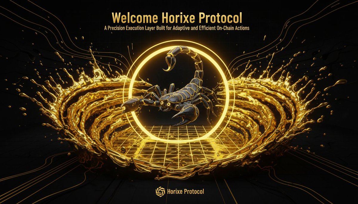 HorixeProtocol's tweet photo. Horixe Protocol turns execution into strategy. Every action is timed, routed, and settled with precision across dynamic on-chain environments. https://t.co/pPV7ImM4oj