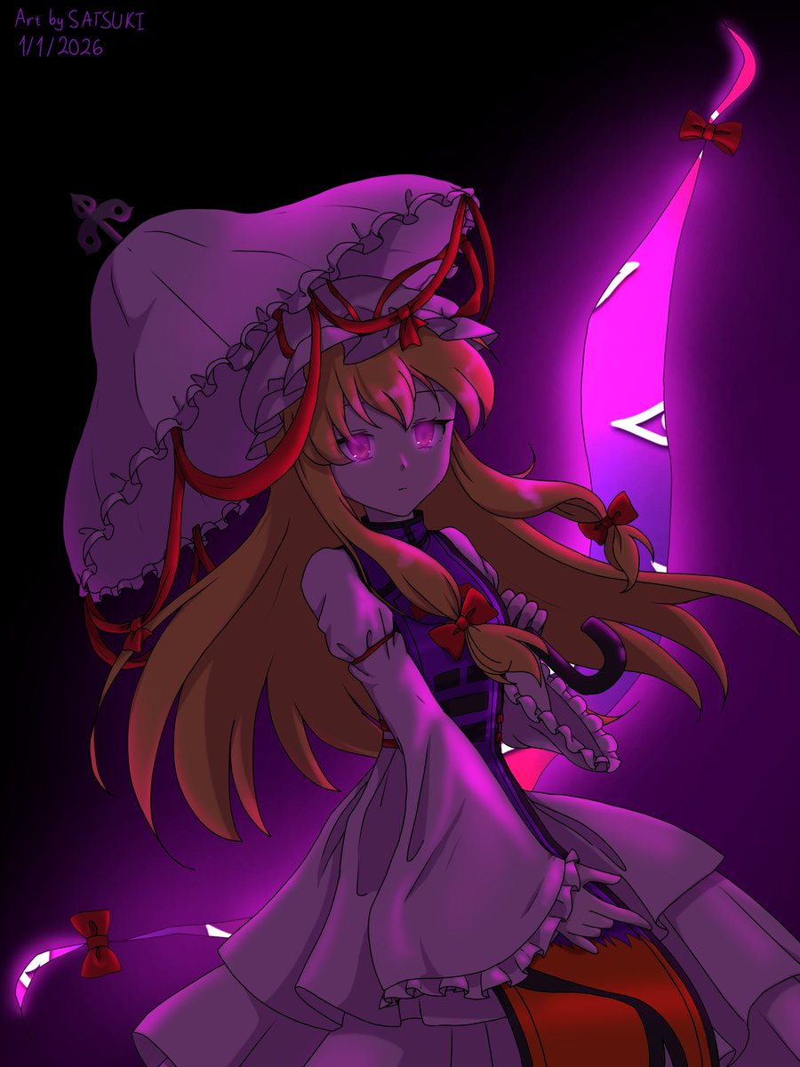 Yukari Yakumo, my destiny partner... (read alt for reason)
#touhou #Touhou_Project #東方Project