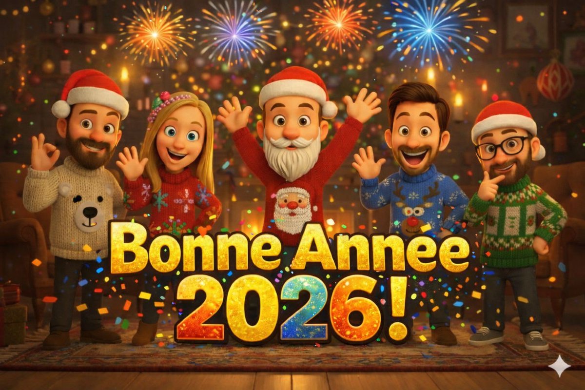 AutoDomo's tweet photo. Toute l'équipe Autodomo vous souhaite une très belle année 2026 !!!

Remplie de bonheur, de joie, de santé, et pourquoi pas un peu d'argent (on va pas dire non 'est ce pas ?) mais surtout pleins d'objets high-tech et domotique qui vont vous faciliter la vie. https://t.co/GaW6xE2gs9
