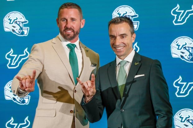 DarrienStarling's tweet image. As the transfer portal opens tomorrow, the team in the American I’m most intrigued to see is USF.

Being one of the few G5 teams that will max out rev-share in 2026, I want to see how much of a splash they make compared to mid-tier P4 teams.

Will be an interesting G5 case study.