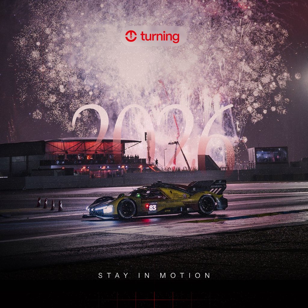 Turningapp's tweet photo. Welcome to 2026 🏁
Here’s to speed, passion, and never standing still.
Stay in motion.

#turningauto #happynewyear #carculture https://t.co/9jf2gCcB60
