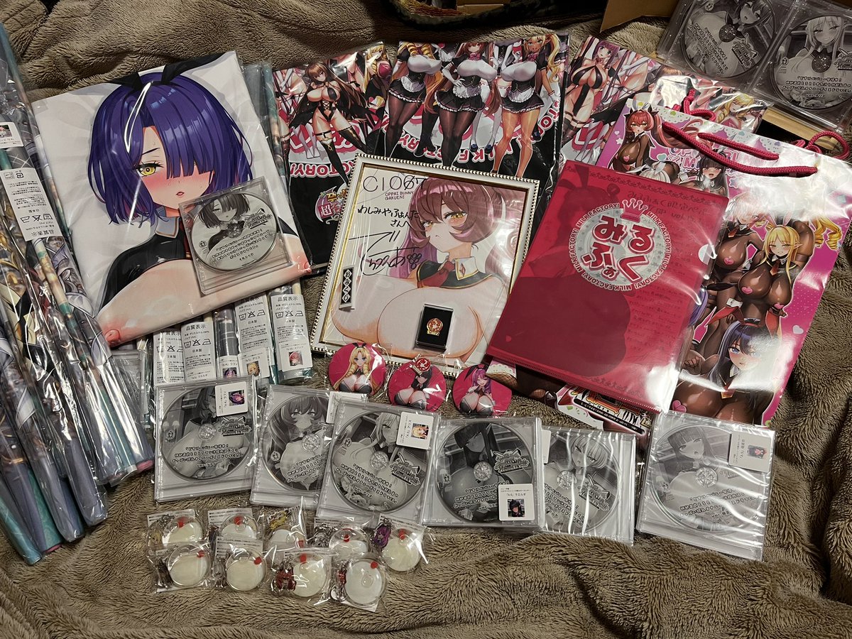 C107 みるくふぁくとりー 全種セット みるくふぁくとりーソフマップ特典 タペストリーとCDセット