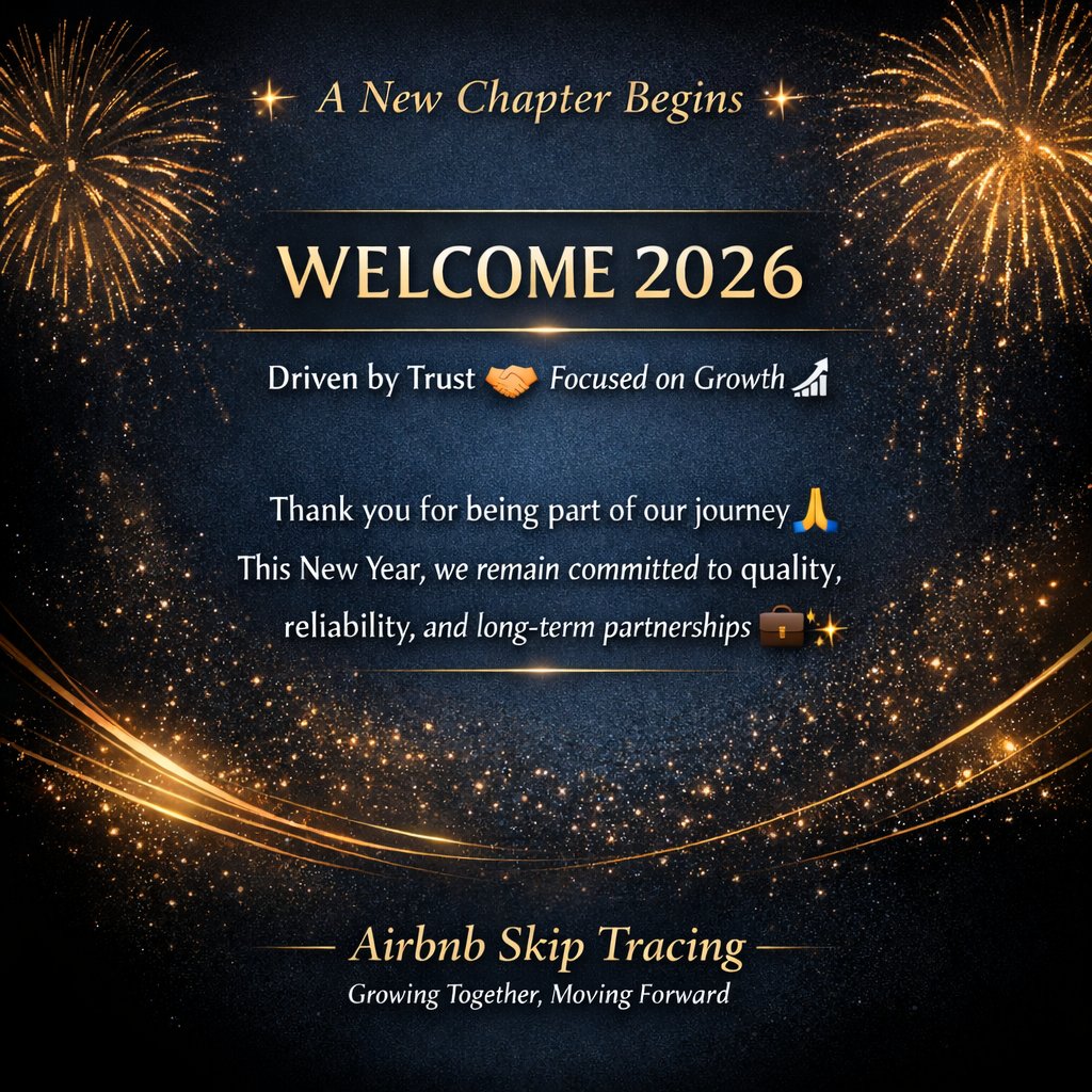 ByMiraz's tweet photo. 🎊 Welcome 2026! 🎊
We sincerely thank all our valued clients for your trust and continued support 🙏

#AirbnbSkipTracing #AirbnbSkipTracingTeam #TrustedPartners #BusinessGrowth #ClientAppreciation #Welcome2026 #ProfessionalServices https://t.co/fhA2UsC8jx