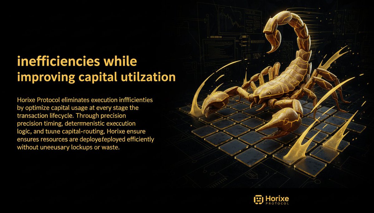 HorixeProtocol's tweet photo. Capital hates inefficiency. Horixe ensures every unit of liquidity and flow is deployed where it performs best, without waste. https://t.co/71kjGejFYU