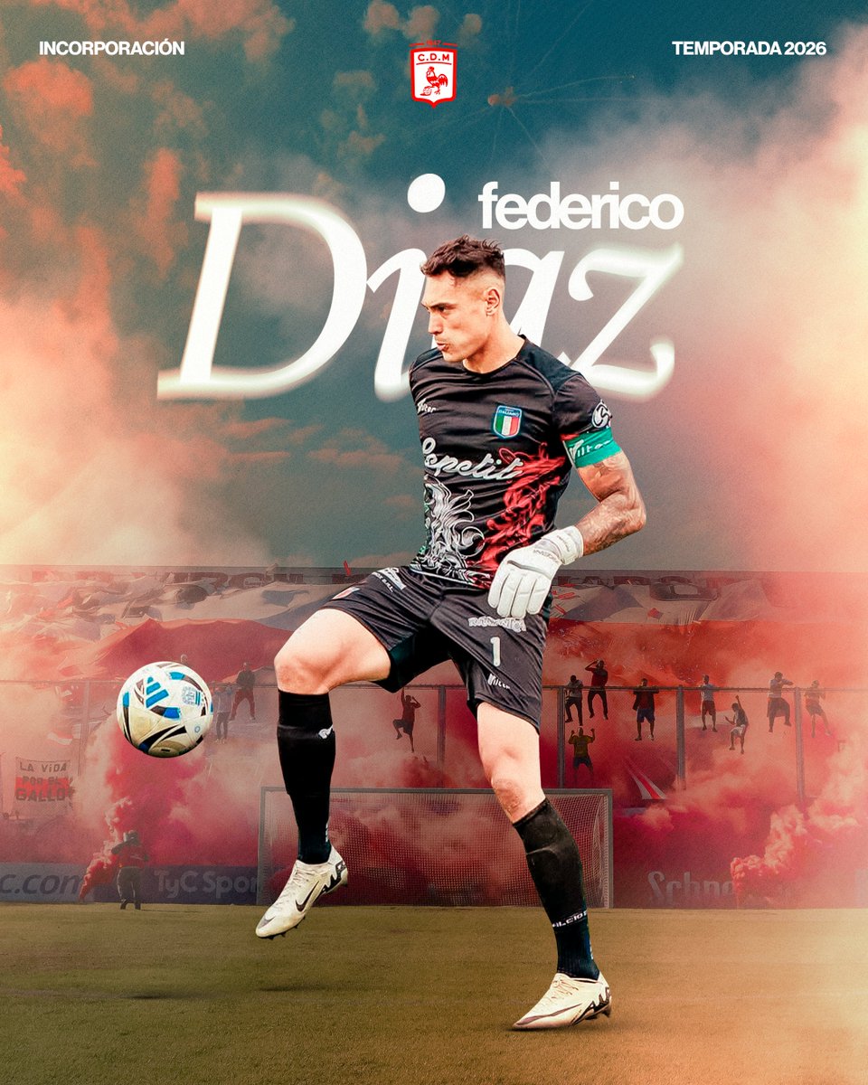 ¡𝐁𝐈𝐄𝐍𝐕𝐄𝐍𝐈𝐃𝐎, 𝐅𝐄𝐃𝐄! 🧤

✍🏼 Federico Díaz, el arquero de 33 años, llega en condición de libre y firmó su contrato hasta el 31/12/26.
 
¡Que sea un gran año! 💪🏼

#SomosElOeste🐓