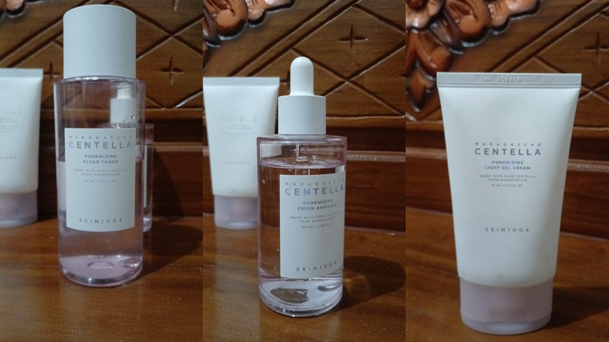 curavail's tweet photo. wts guys! skin1004 brightening 

toner 65
serum 180 (baru 1x pakai)
mois 60

btw bisa nego yg #zonajajan #zonauang️ #preloved https://t.co/qeru8iOU5n