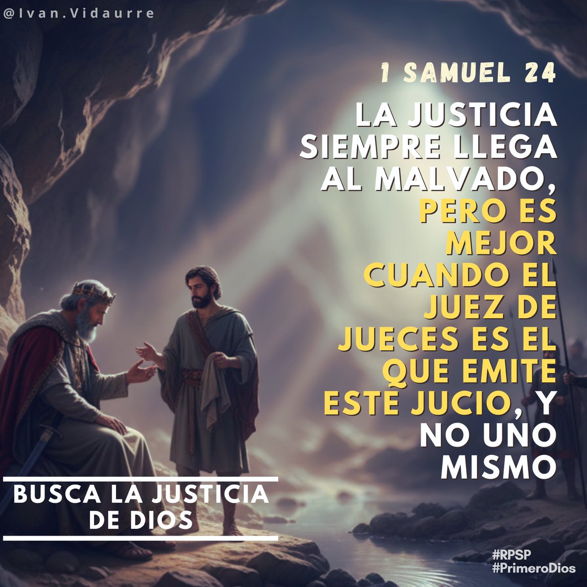 #rpsp
#PrimeroDios
#1Samuel24

📌En medio de la aflicción, el Señor pone al enemigo para ser justiciado

📌El verdadero cristiano es el que permite que Dios juzgue al malo

📌El ofrecer perdon y dar nueva oportunidad solo viene de un corazón entregado a Dios