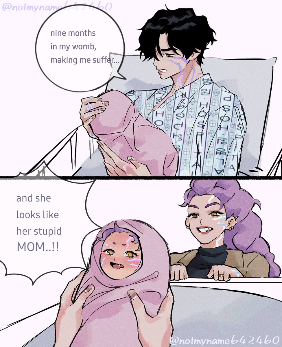 Notmyname642460's tweet photo. Parents...💟🖤 #KPOPDEMONHUNTERS #rujinu #Rumi #Jinu https://t.co/yQ5flYUZbe