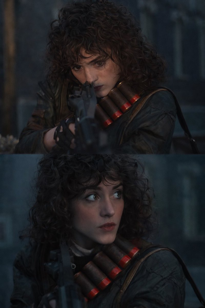 MSeaward1983's tweet photo. Stranger Things finale was mainly disappointing with a few good scenes here and there.  I couldn’t help but think that Nancy Wheeler would make a great young Ellen Ripley, if the Aliens franchise went in that direction #StrangerThings5 https://t.co/NyQC6nEMMh