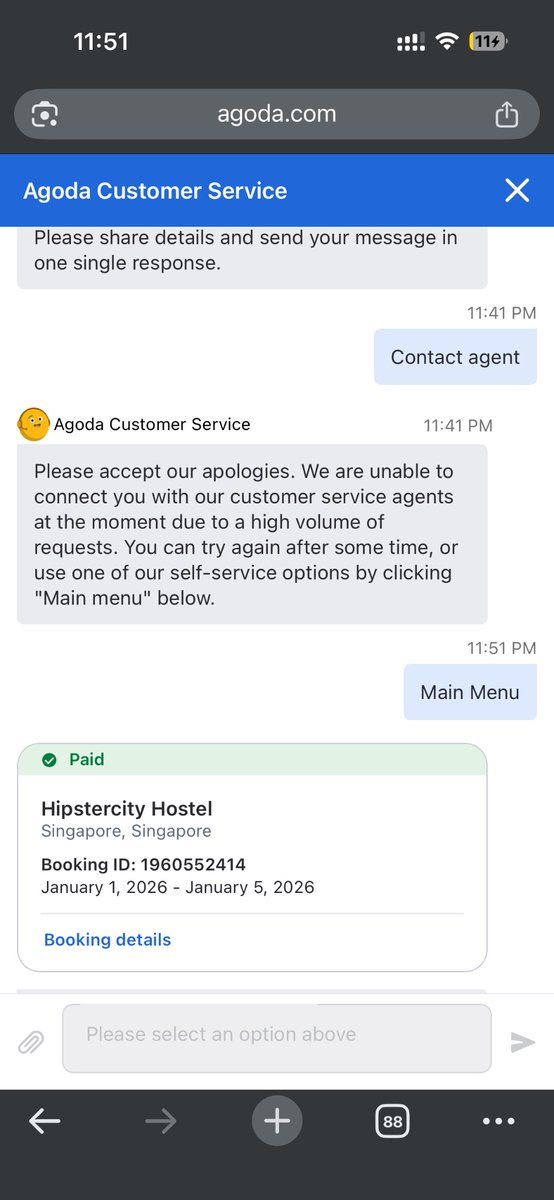 anurup_de's tweet photo. Attaching booking ID to expedite. Please help with alternate accommodation asap @agoda It’s midnight here https://t.co/xo3sx4URf3