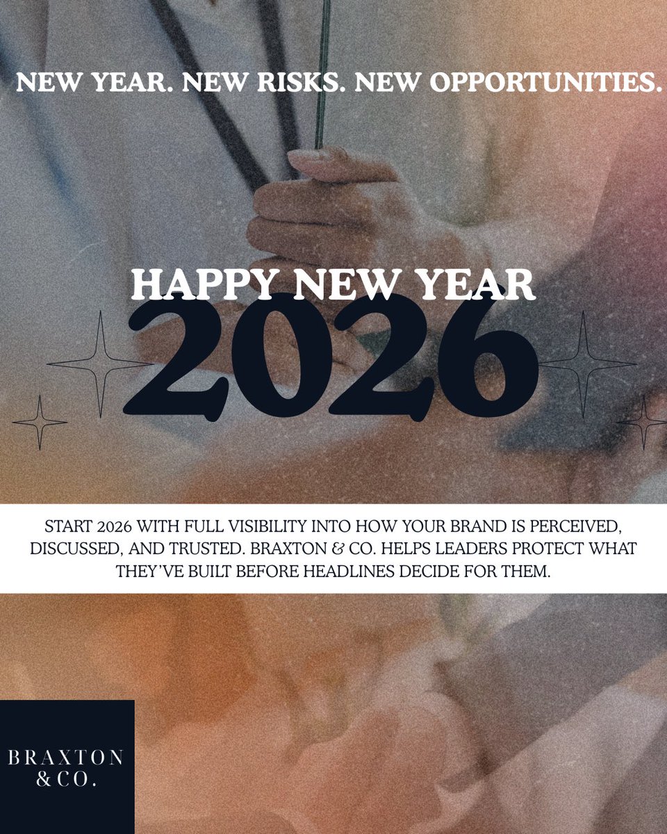 braxtonandcomp's tweet photo. Start 2026 with eyes open.
Know your reputation.
Control the narrative.
Protect your value. https://t.co/Qsk4fh8nNg
