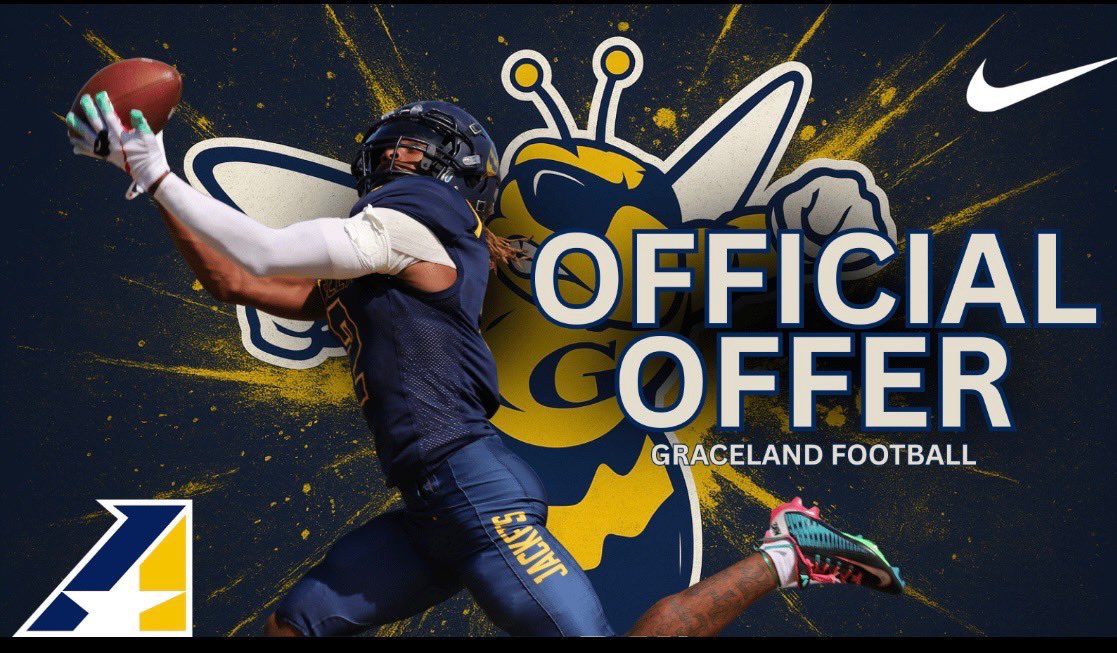 After a New Years surprise and good talk with <a href="/CoachStaback/">Coach Phil Staback</a> I’m blessed to say I received my 14th offer to play and attend at <a href="/GracelandFB/">Graceland Football</a>! None of this could be done without the glory of god! #AGTG #txhsfb 
<a href="/PeasterFBALL/">Peaster Football</a> <a href="/Coach_Blaize/">Benny Blaize</a> <a href="/JeffTFrick/">Coach Frick</a> <a href="/TrevorOwens81/">Trevor Owens</a> 
<a href="/RealNolanRuth/">Nolan Ruth</a>