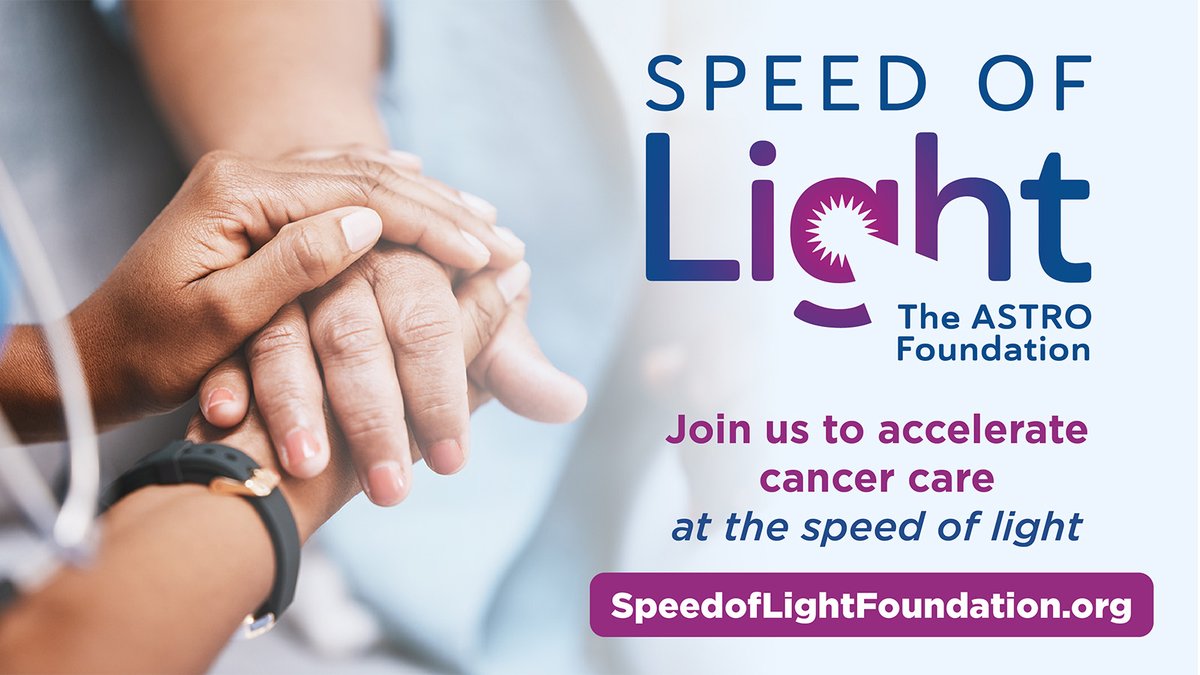 SpeedofLightFdn's tweet image. Meet Speed of Light – The ASTRO Foundation!

A new look for a powerful mission. Speed of Light will:
-Accelerate high-impact science
-Expand trusted patient resources
-Strengthen the radiation oncology workforce

Join us at SpeedofLightFoundation.org
