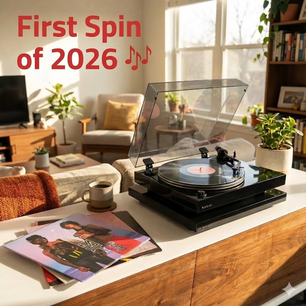 Fluance's tweet image. New year. Same magic. ☕️🎶
There’s something sacred about the first spin  - like setting the tone for every day after.
Here’s to the first spin of 2026 (and the many sides ahead).
What’s the first album you’re playing today? 🎶
#MyFluance #VinylLifestyle #RESPECTTHERECORD