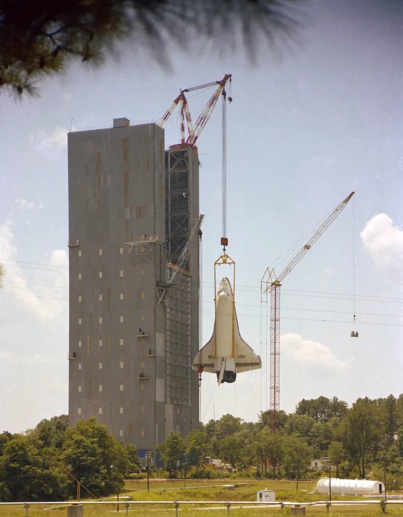 TheOldManPar's tweet image. At NASA's Marshall Spaceflight Center, the Dynamic Test Stand used for testing Saturn V and Space Shuttle components, and the F-1 Engine Test Stand (Test Stand 4696) are being demolished as soon as Saturday.
@nasa