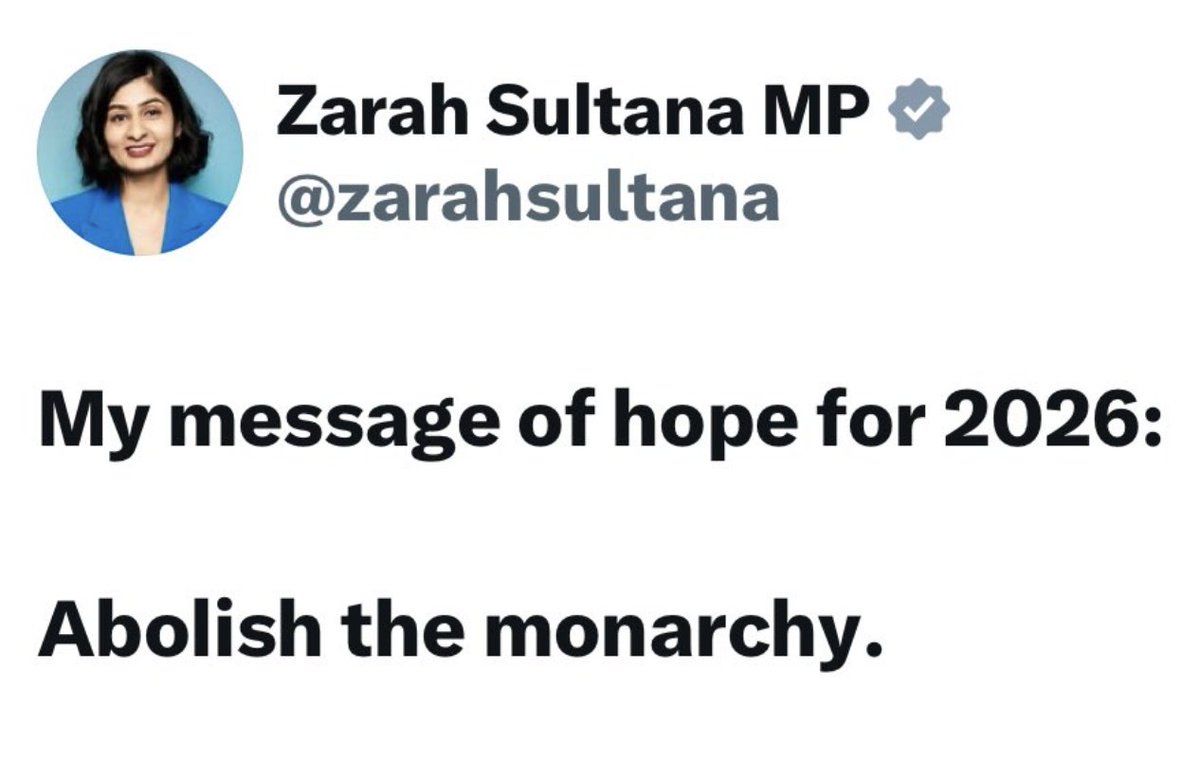My message of hope for 2026:

Abolish muslim MPs.