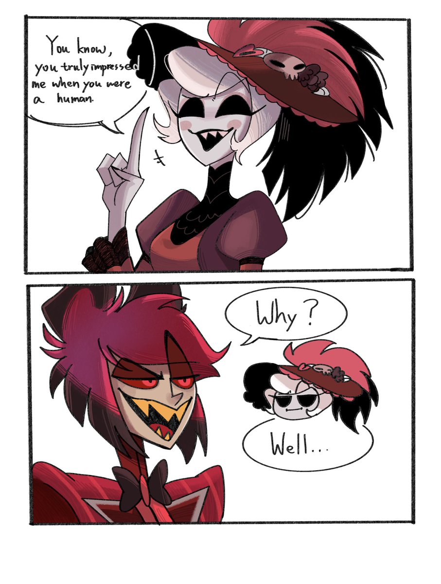 PeriQ5XG's tweet photo. “An impressive call”
Just thinking maybe Rosie was not gonna answer human’s call but Alastor called her too much w
#radiorose #HazbinHotel #HazbinHotelAlastor #HazbinHotelRosie https://t.co/VlmZhbTswQ