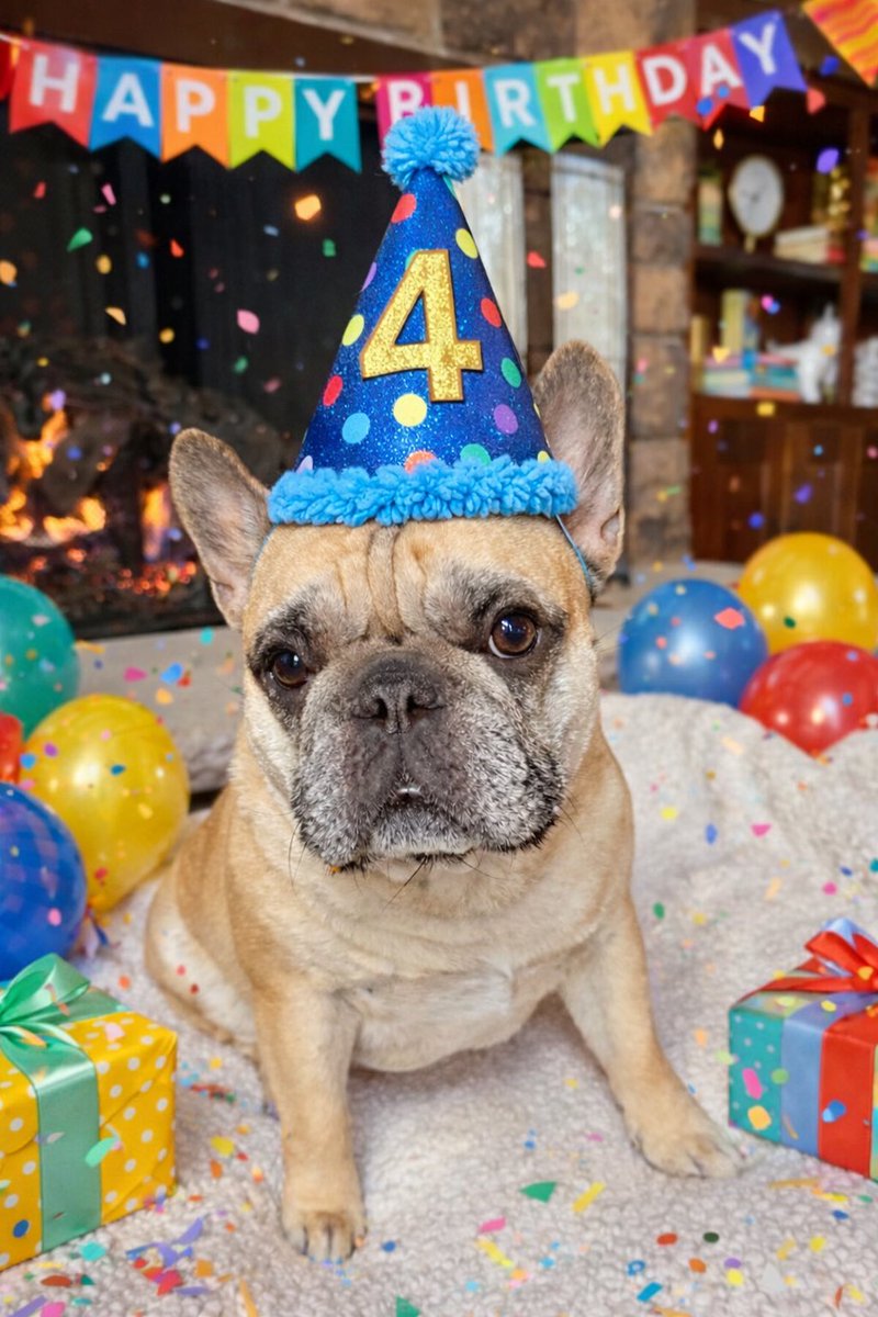 _billnelson's tweet photo. Happy 4th Birthday to my guy, Vinny! #frenchbulldog #vinnybob #frenchbulldoglife https://t.co/i43b57wyUw
