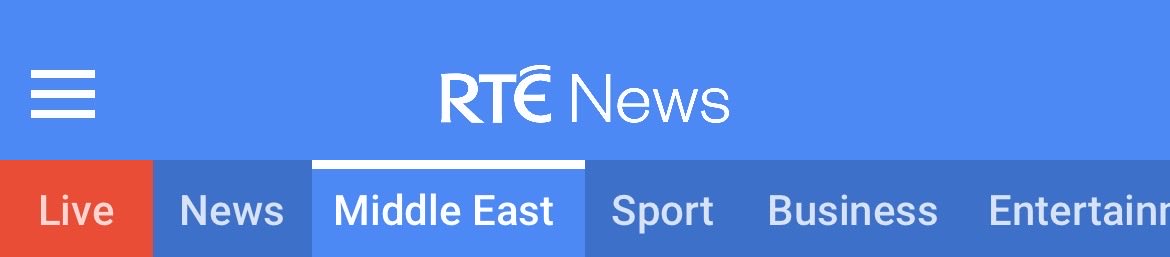 Why on earth does RTE have a Middle East section that is given more prominence than Business, Sport, or Regional? I could understand a Europe section considering the importance of decisions made in Brussels and Strasbourg.