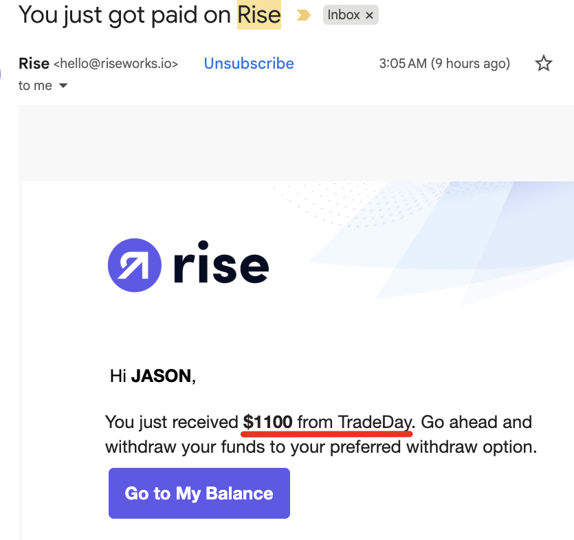 zerodayjay's tweet photo. Hey look at Tradeday paying on a federal holiday!! Daily payouts for the win!! 3 Days in a row with them!!! #tradeday #propfirm #daytrader #FuturesTrading #ZFGConcepts https://t.co/dqurcCdFOL