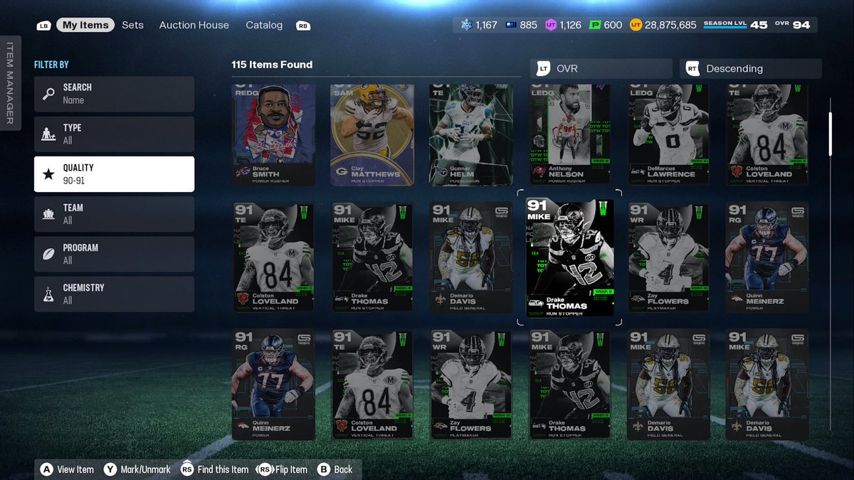 Won’t be on tomorrow for the Presents refresh/market crash 2.0

(Wife is taking me out of town for my birthday 🎉 🥂)

Here’s my plan anyway

- Targeting 91s, again (65k or less). Sold most off for 100k+ during the frenzy. CS &amp; TOTW are priority. 

- Getting training ~3 today.