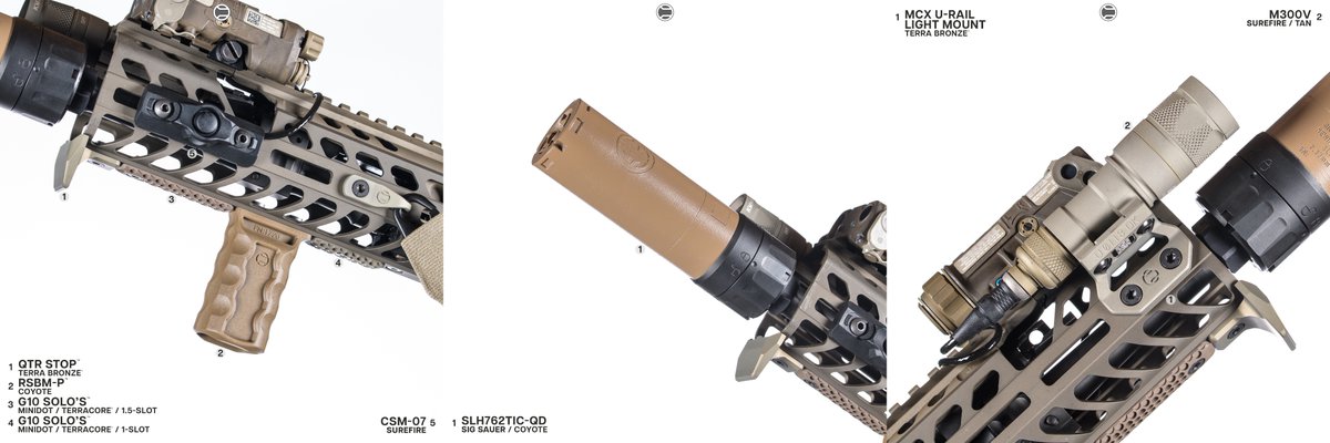 RailScales's tweet image. 9.0” MCX Virtus 🎨

• QTR Stop | Terra Bronze
• RSBM-P | Coyote
• G10 Solo’s | MiniDot | TerraCore | 1.5-Slot
• G10 Solo’s | MiniDot | TerraCore | 1-Slot
• LAO Sling Mount | Terra Bronze
• MCX U-Rail Light Mount | Terra Bronze
• MCX CSMR Button | Terra Bronze

#RailScales…