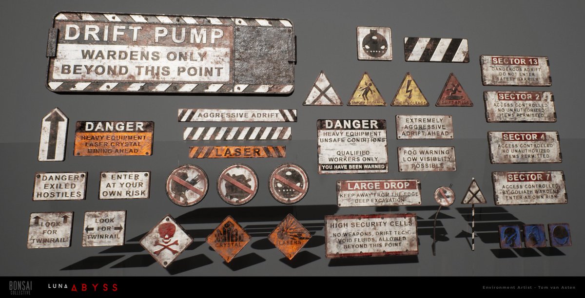 Luna Abyss props I made during my time working on the game, higher res + way more on artstation below :)
#GameArt #UnrealEngine